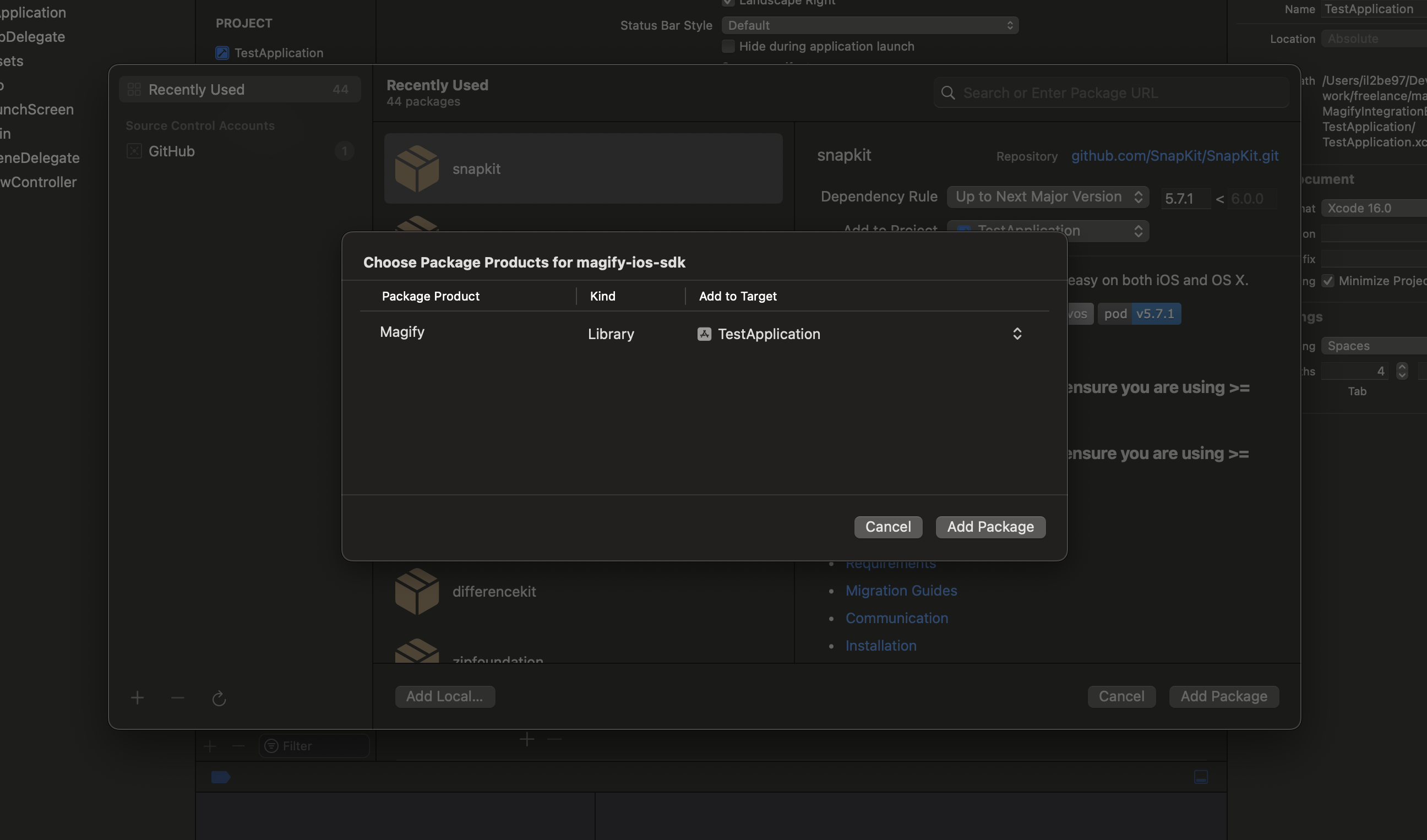 magify-sdk-ios-swift-add-package-target